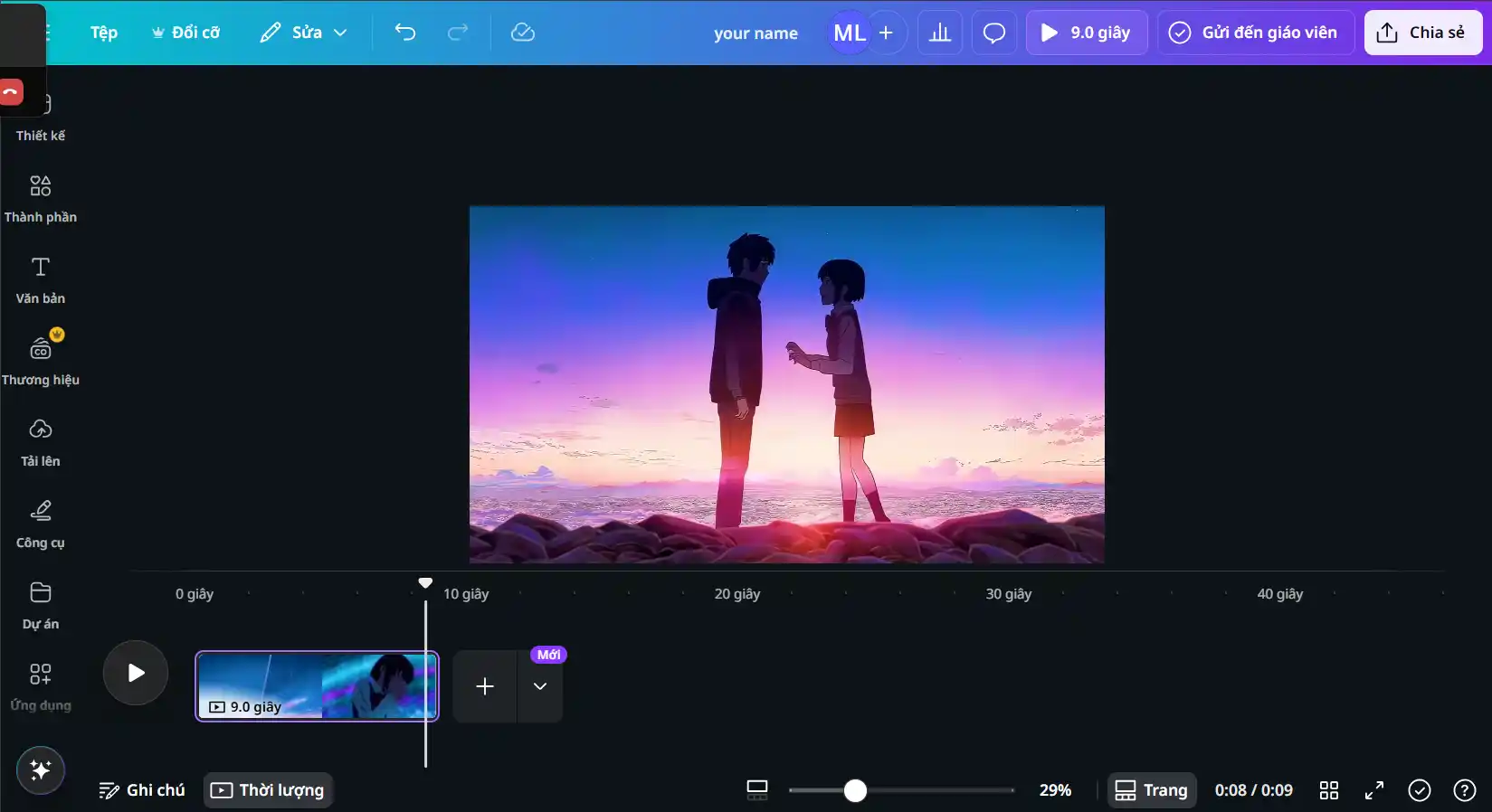Dùng Canva để edit video dưới 60 giây nhé