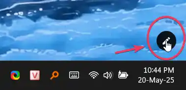 Nút này ở góc phải